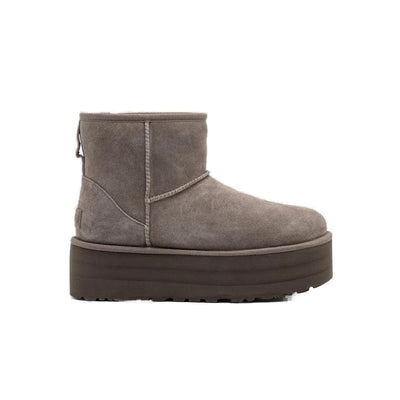Bottes en cuir suédé gris UGG