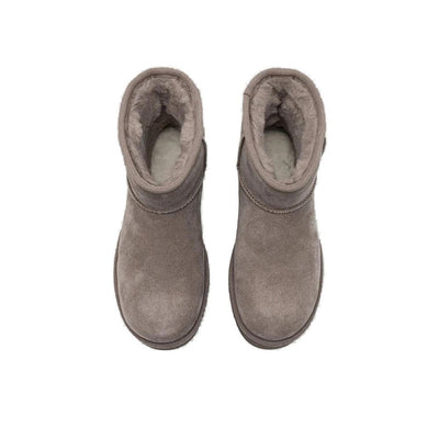 Bottes en cuir suédé gris UGG