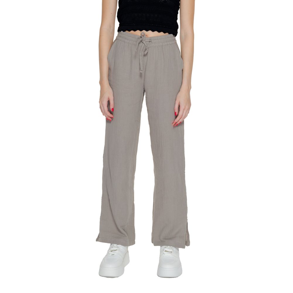 Jacqueline De Yong Pantalon en coton beige