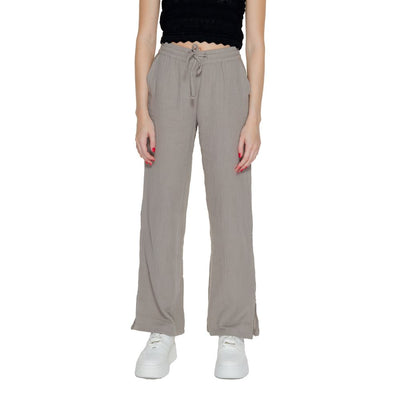 Jacqueline De Yong Pantalon en coton beige