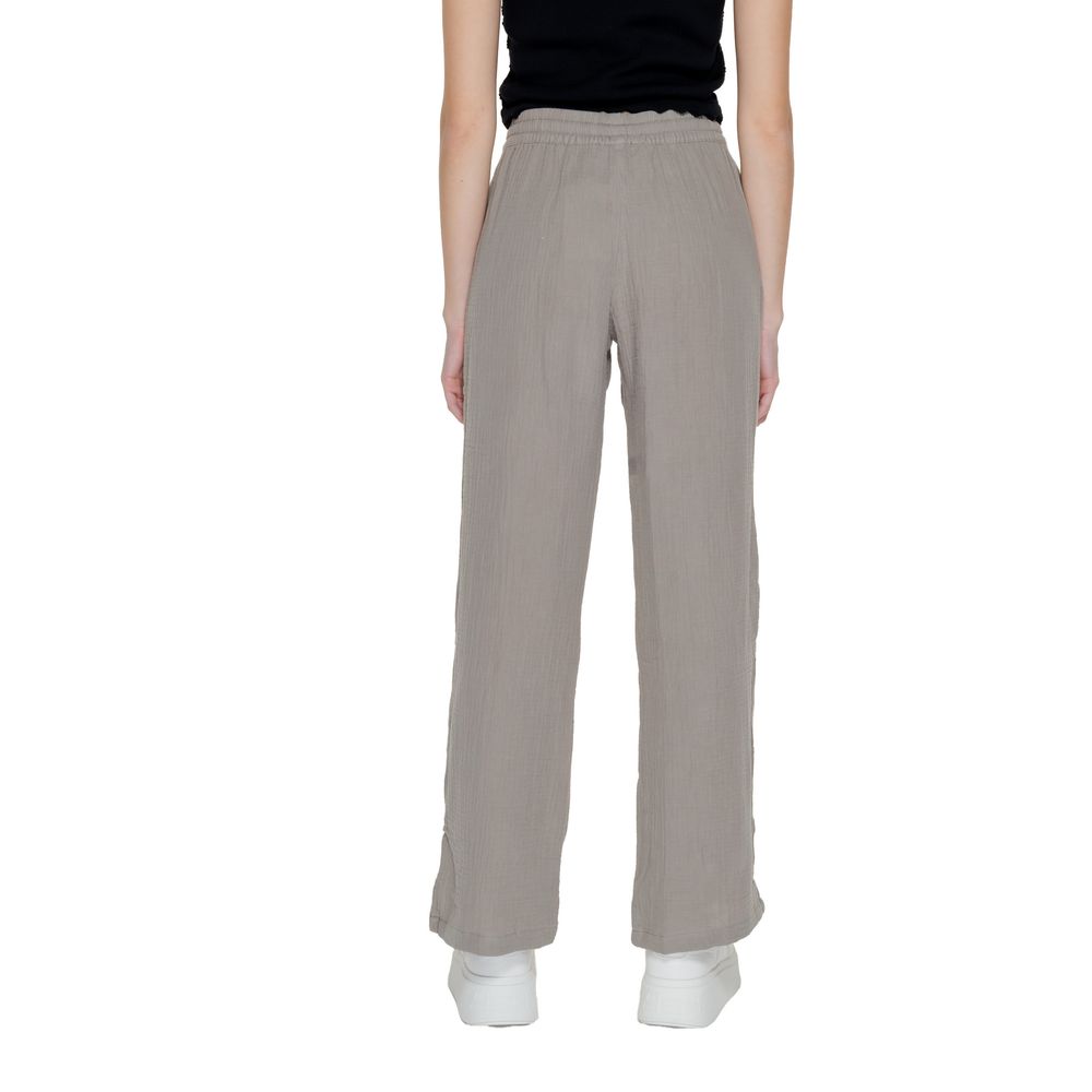 Jacqueline De Yong Pantalon en coton beige