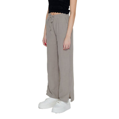 Jacqueline De Yong Pantalon en coton beige
