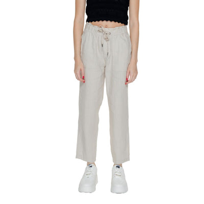 Street One Beige Linen Pant