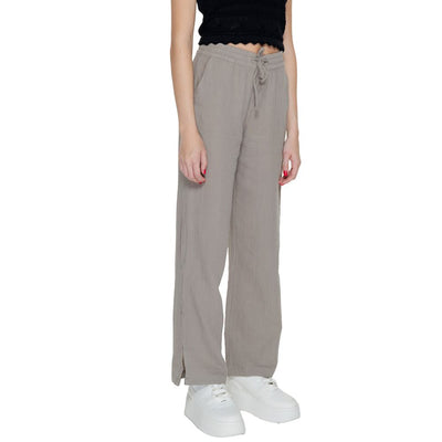 Jacqueline De Yong Pantalon en coton beige