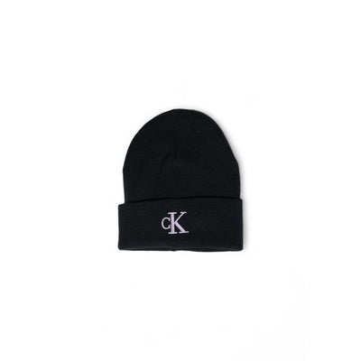 Calvin Klein Jeans Black Recycled Polyester Caps Baseball Hat