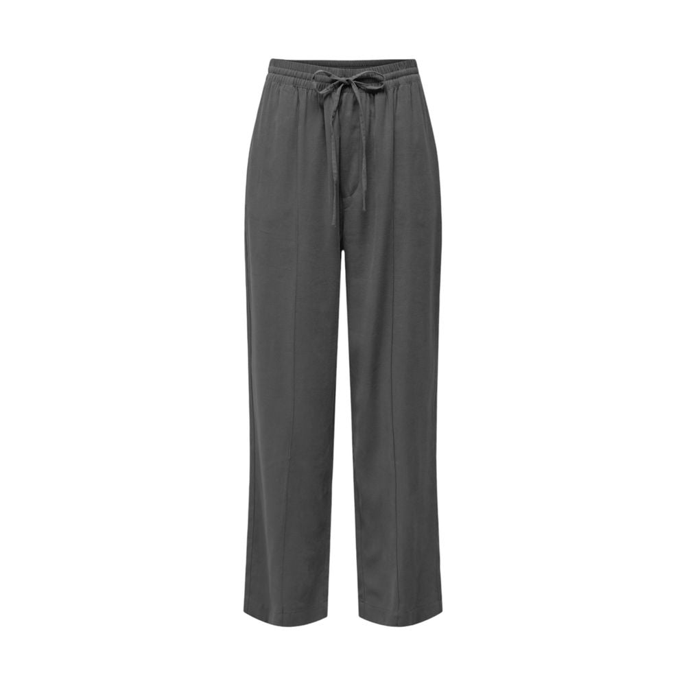 Jacqueline De Yong Grijze Viscose Broek
