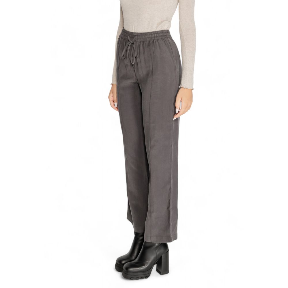 Jacqueline De Yong Grijze Viscose Broek
