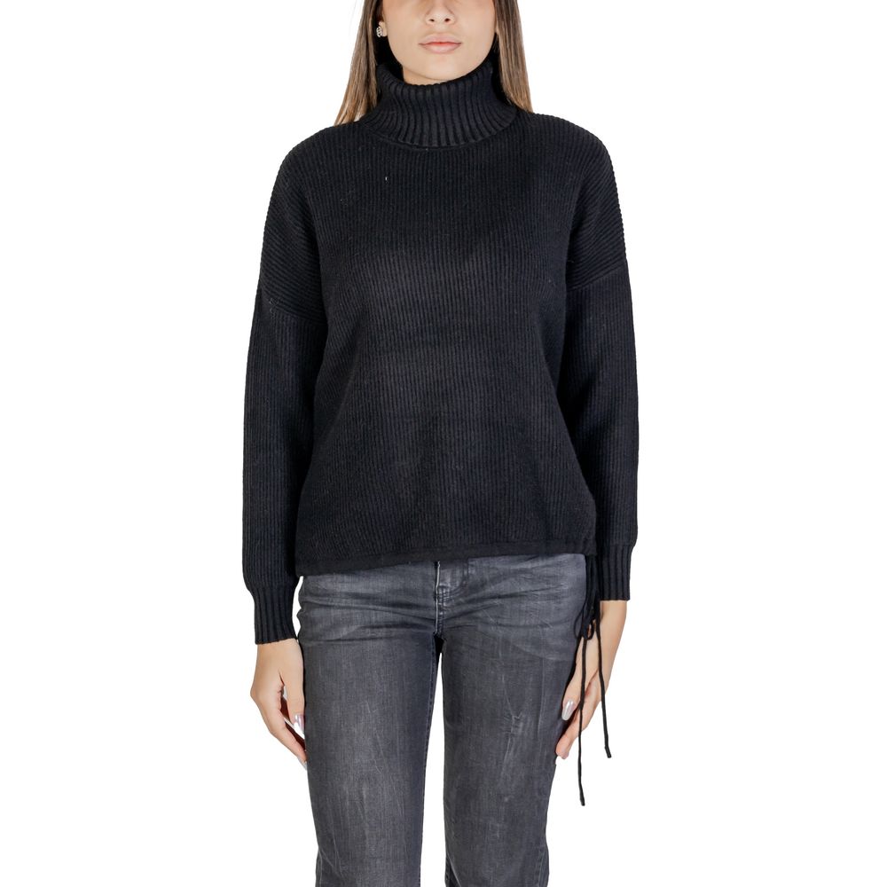 Sandro Ferrone Zwarte Viscose Turtleneck