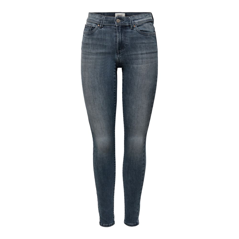 Alleen blauwe katoenen jeans en broek