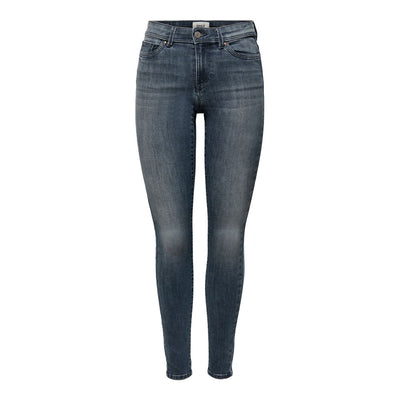 Alleen blauwe katoenen jeans en broek