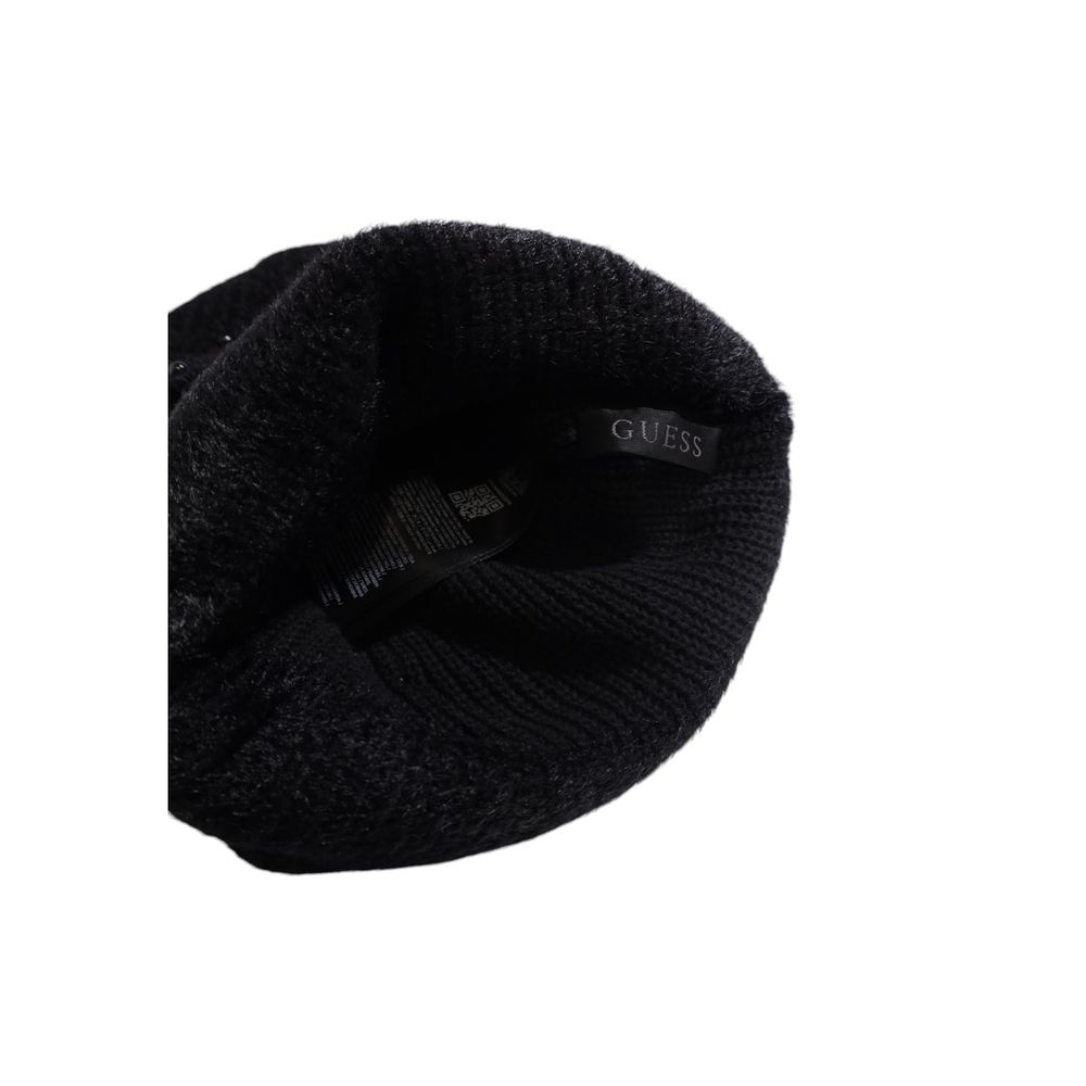 Casquette de baseball Guess en coton noir