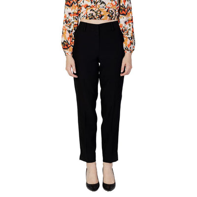 Pantalon en polyester recyclé noir Only