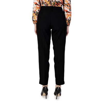 Pantalon en polyester recyclé noir Only
