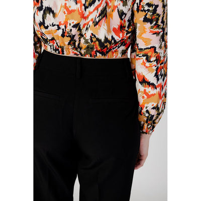 Pantalon en polyester recyclé noir Only