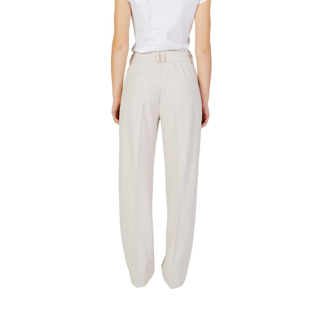 Alleen beige polyester broek