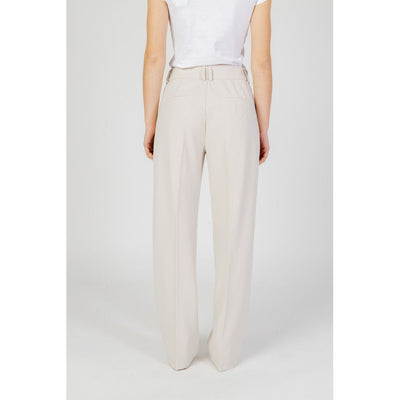 Alleen beige polyester broek