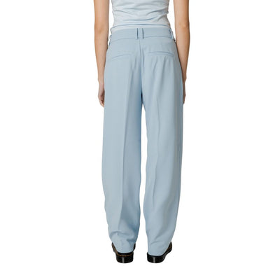 Pantalon en polyester bleu uniquement