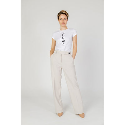 Alleen beige polyester broek