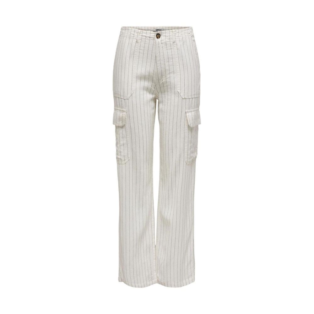 Pantalon en lin blanc uniquement