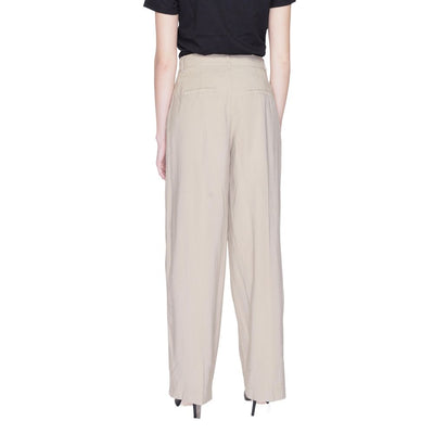 Alleen beige viscose broek