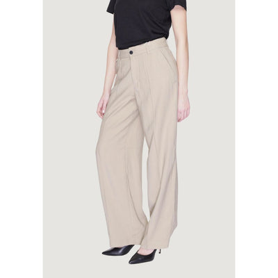 Alleen beige viscose broek