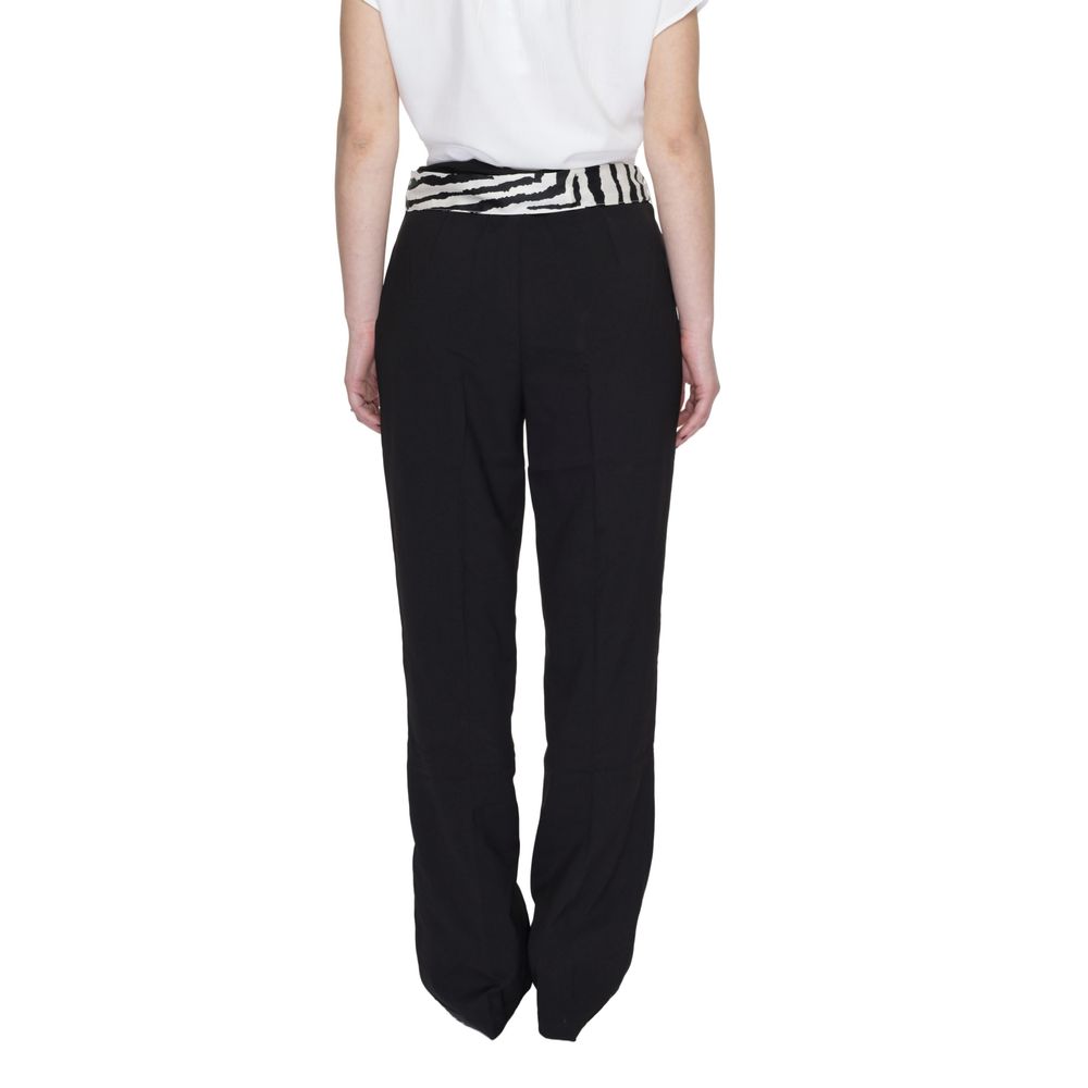 Pantalon en polyester noir uniquement