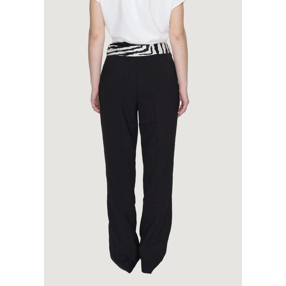 Pantalon en polyester noir uniquement