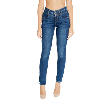 Street One Blue Cotton Mom Jean