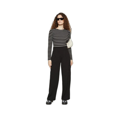 Jean et pantalon en polyester noir Jacqueline De Yong
