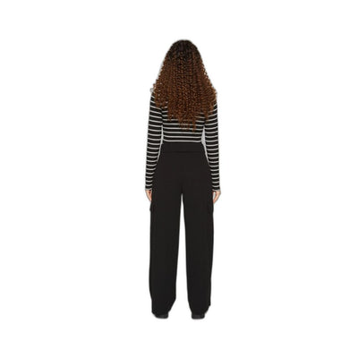 Jean et pantalon en polyester noir Jacqueline De Yong