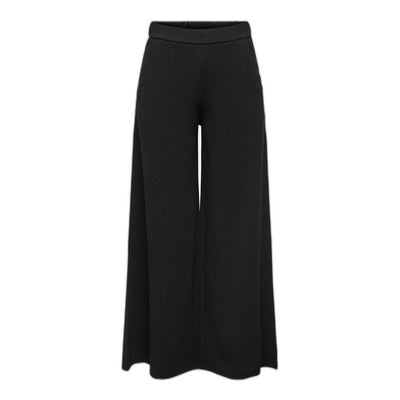Pantalon noir en polyester recyclé Jacqueline De Yong