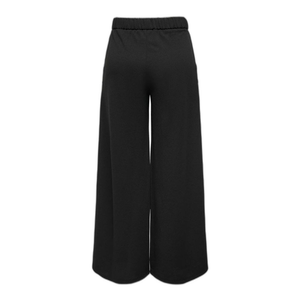 Pantalon noir en polyester recyclé Jacqueline De Yong