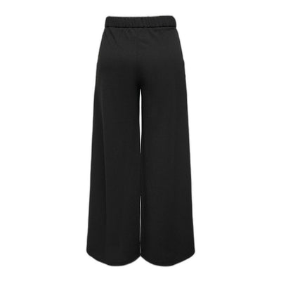 Pantalon noir en polyester recyclé Jacqueline De Yong