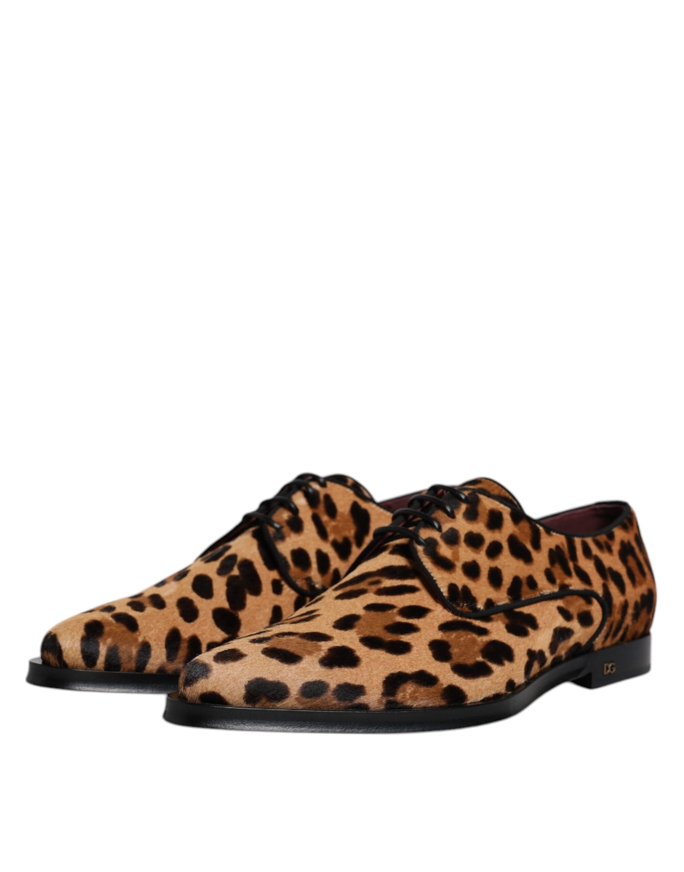 Dolce &amp; Gabbana Bruine Luipaard Derby Formele Herenschoenen