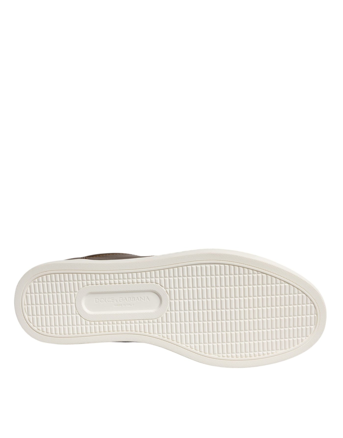 Dolce &amp; Gabbana Gold Leather Logo London Heren Sneakers