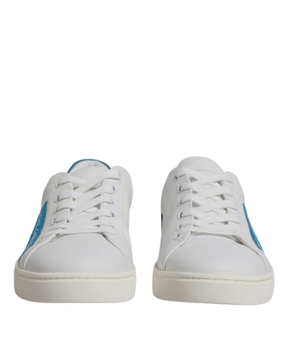 Dolce &amp; Gabbana Witte London Kalfsleren Sneakers Schoenen