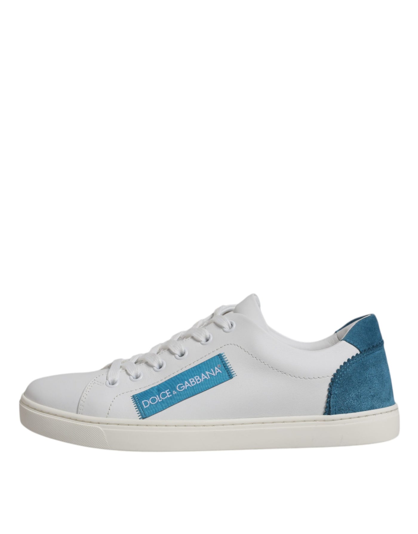 Dolce &amp; Gabbana Witte London Kalfsleren Sneakers Schoenen