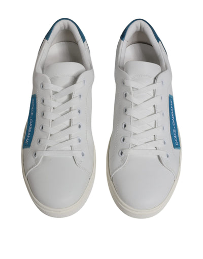Dolce &amp; Gabbana Witte London Kalfsleren Sneakers Schoenen