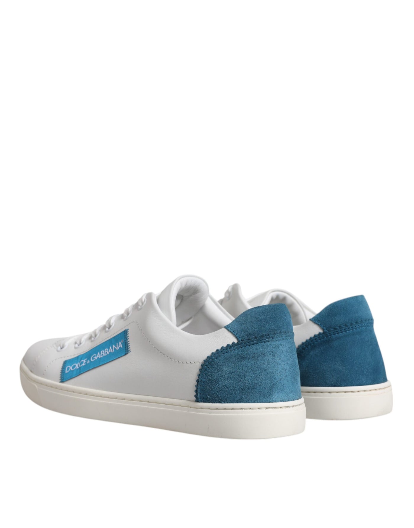 Dolce &amp; Gabbana Witte London Kalfsleren Sneakers Schoenen