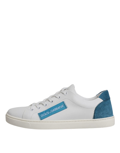 Dolce &amp; Gabbana Witte London Kalfsleren Sneakers Schoenen