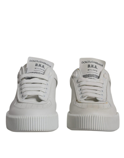 Dolce &amp; Gabbana witte Miami leren lage sneakers
