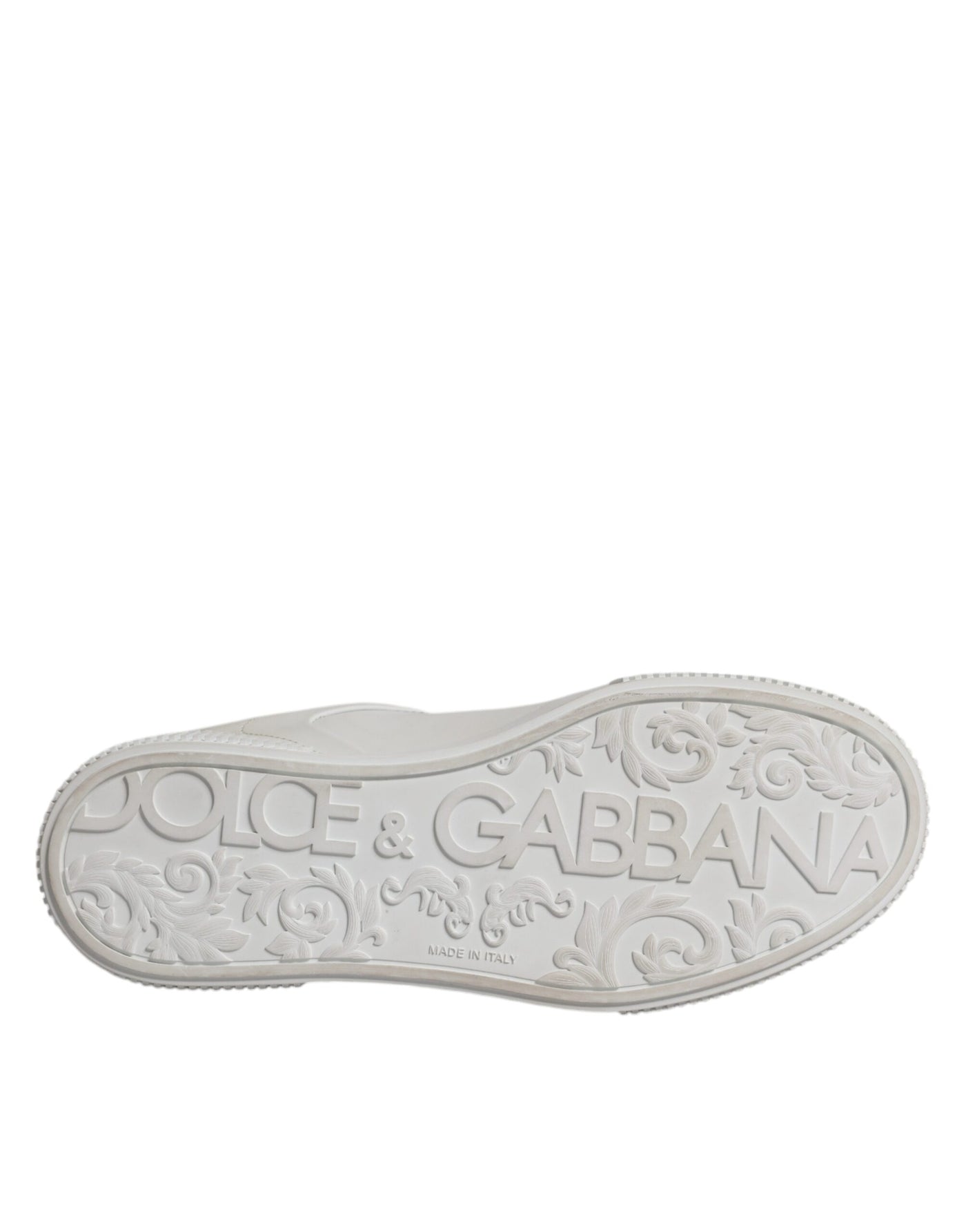 Dolce &amp; Gabbana witte Miami leren lage sneakers