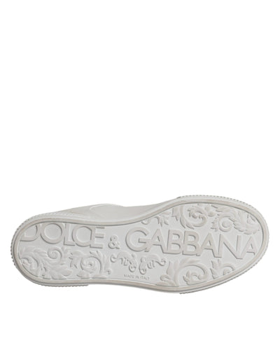 Dolce &amp; Gabbana witte Miami leren lage sneakers