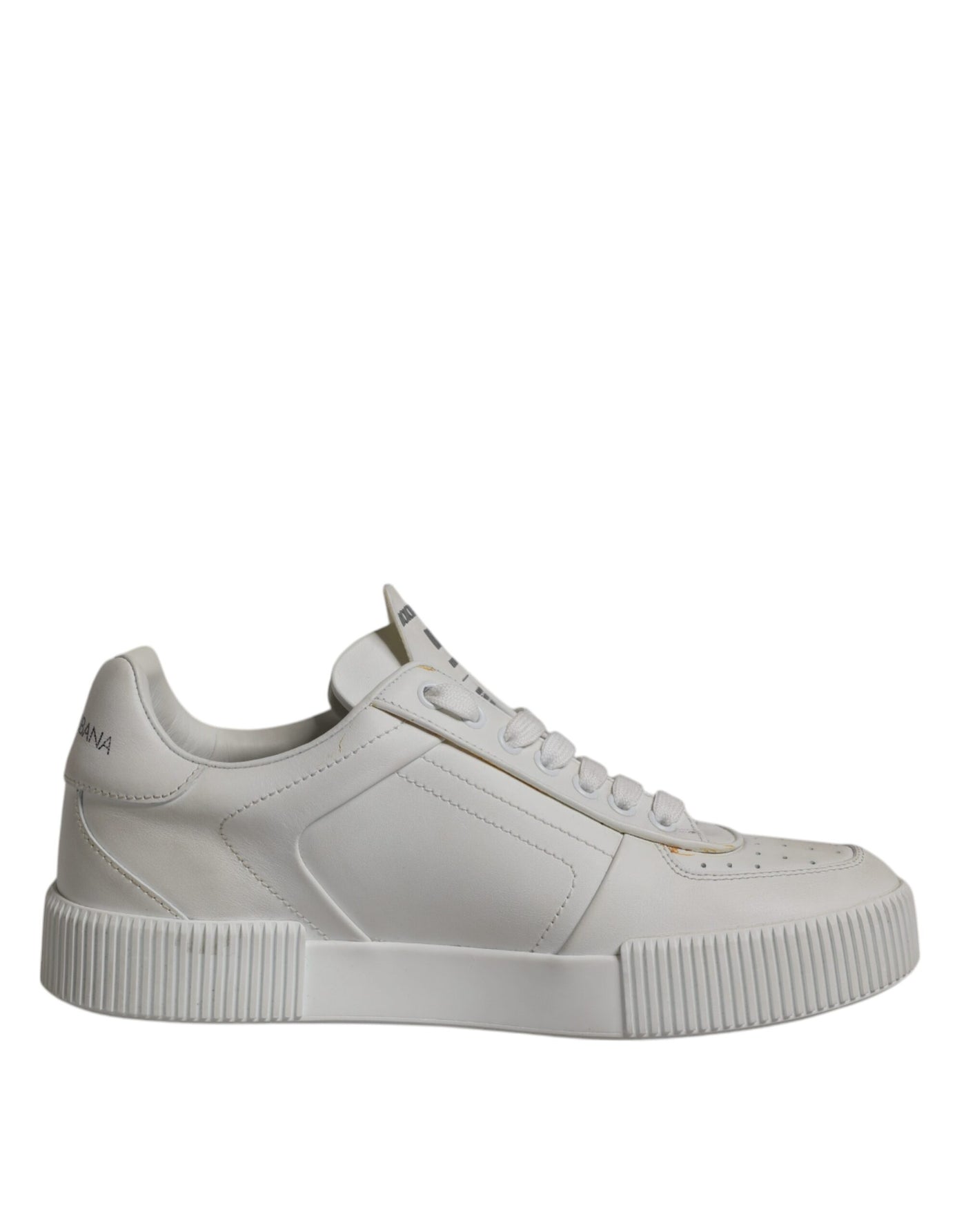 Dolce &amp; Gabbana witte Miami leren lage sneakers