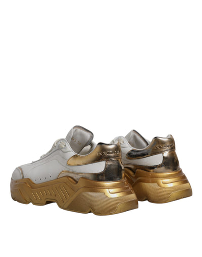 Baskets basses Dolce &amp; Gabbana Daymaster en or blanc