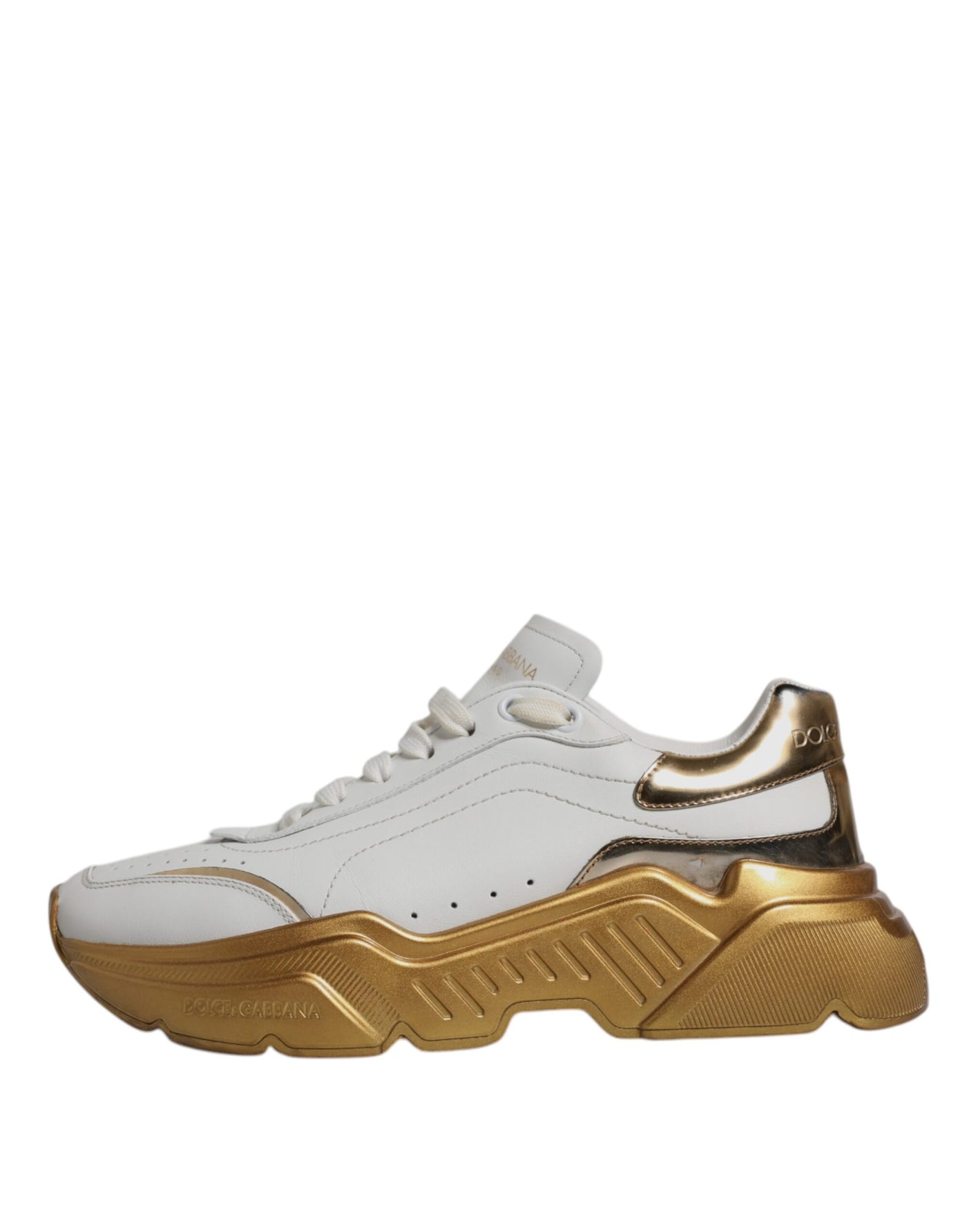 Baskets basses Dolce &amp; Gabbana Daymaster en or blanc