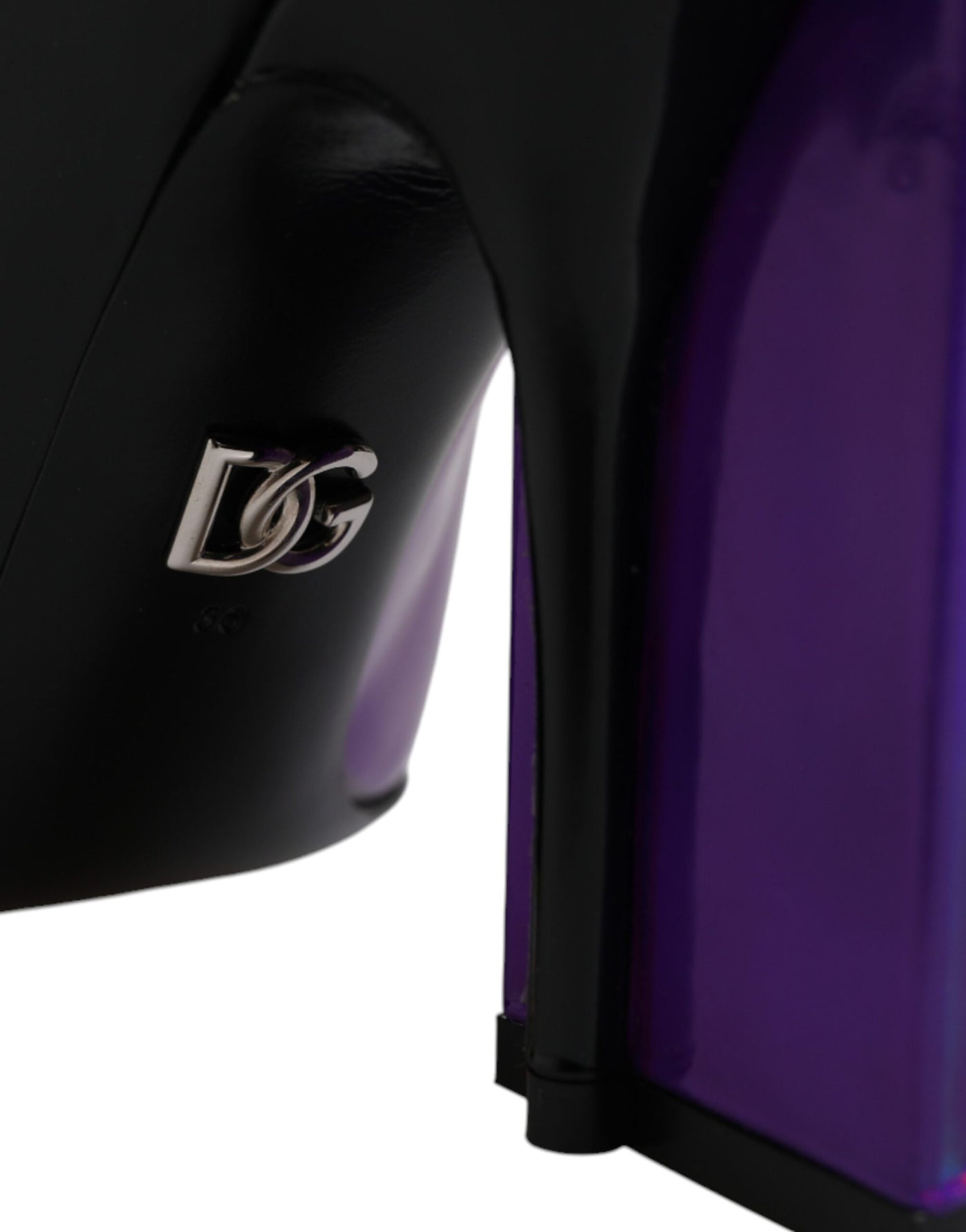 Bottines pointues violettes et noires Dolce &amp; Gabbana