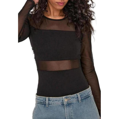 Only Black Cotton Bodysuit