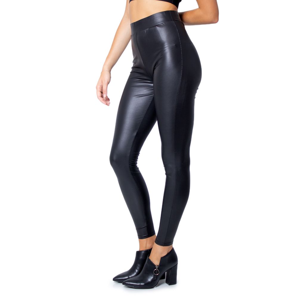 Jeans et pantalons en polyester noir uniquement