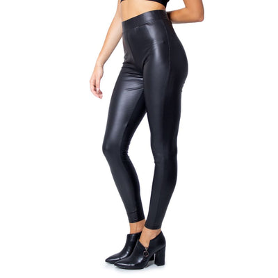 Jeans et pantalons en polyester noir uniquement